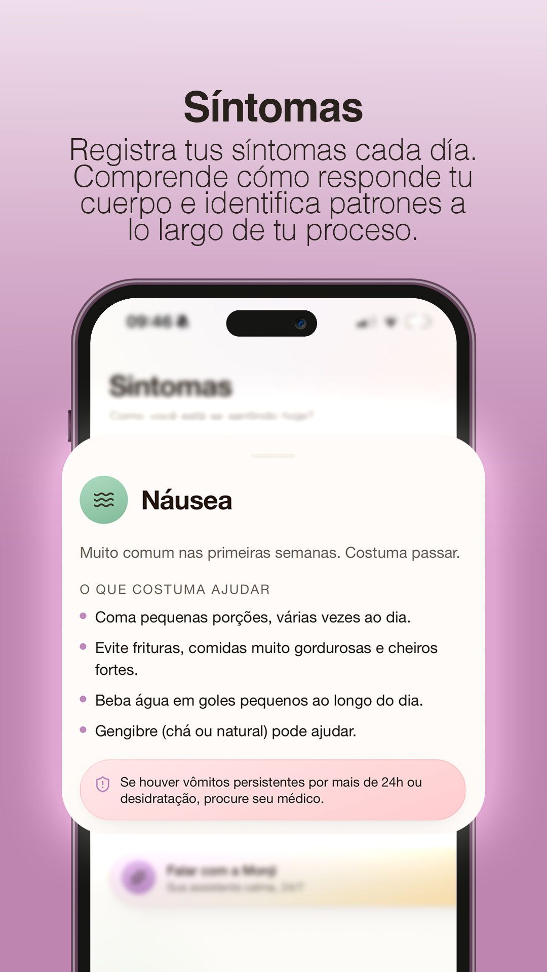 Pantalla de la app Mounji